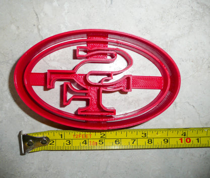 San Francisco 49ers NFL Football Logo Cookie Cutter Made In USA PR968