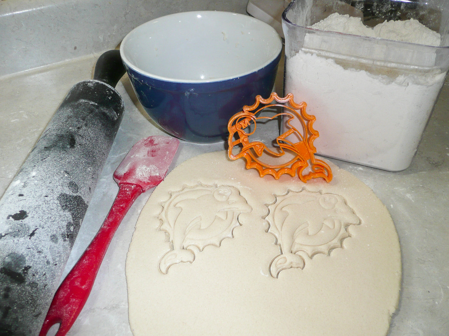 Miami Dolphins NFL Football Logo Cookie Cutter Made In USA PR972