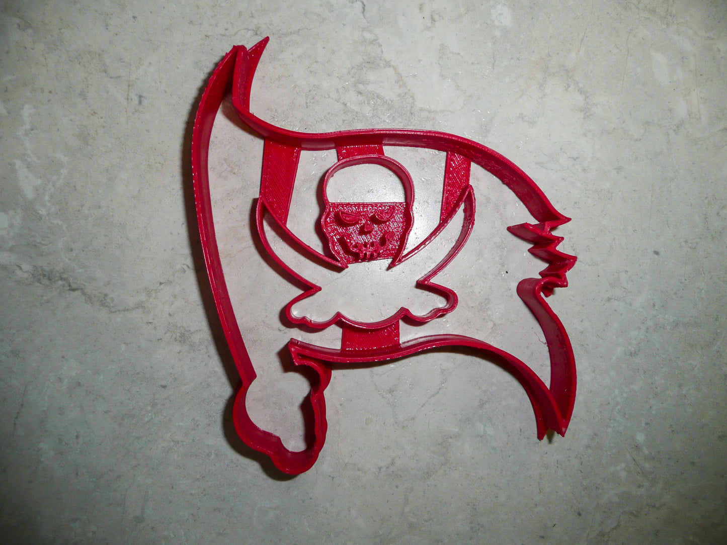 6x Tampa Bay Buccaneers Fondant Cutter Cupcake Topper 1.75 IN USA FD982