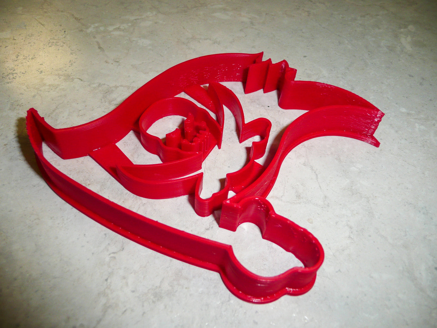 6x Tampa Bay Buccaneers Fondant Cutter Cupcake Topper 1.75 IN USA FD982