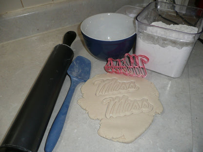 Ole Miss Word University of Mississippi Cookie Cutter Made In USA PR2679