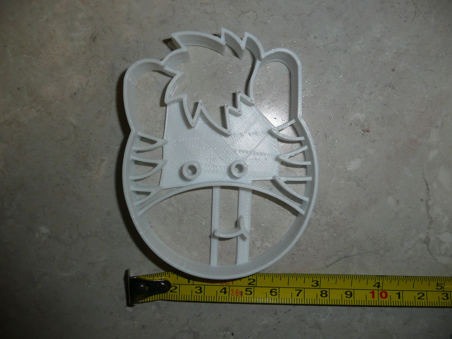 Zebra Detailed Face Zoo Animal African Safari Cookie Cutter Made In USA PR2626