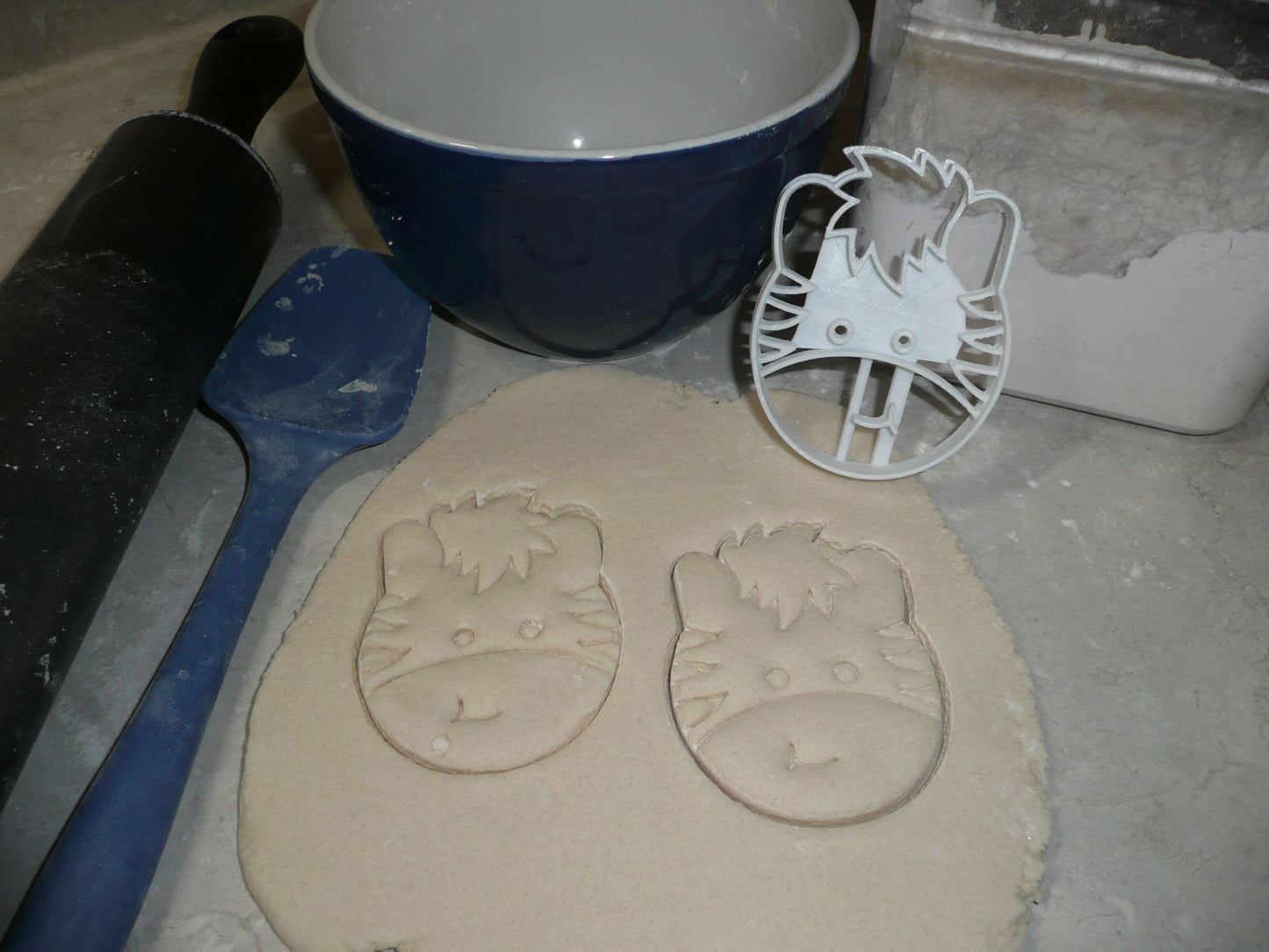 Zebra Detailed Face Zoo Animal African Safari Cookie Cutter Made In USA PR2626