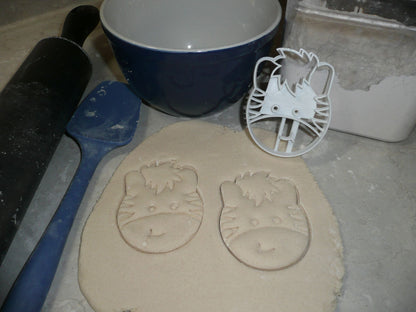 Zebra Detailed Face Zoo Animal African Safari Cookie Cutter Made In USA PR2626