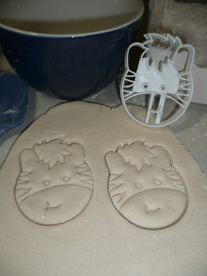 Zebra Detailed Face Zoo Animal African Safari Cookie Cutter Made In USA PR2626