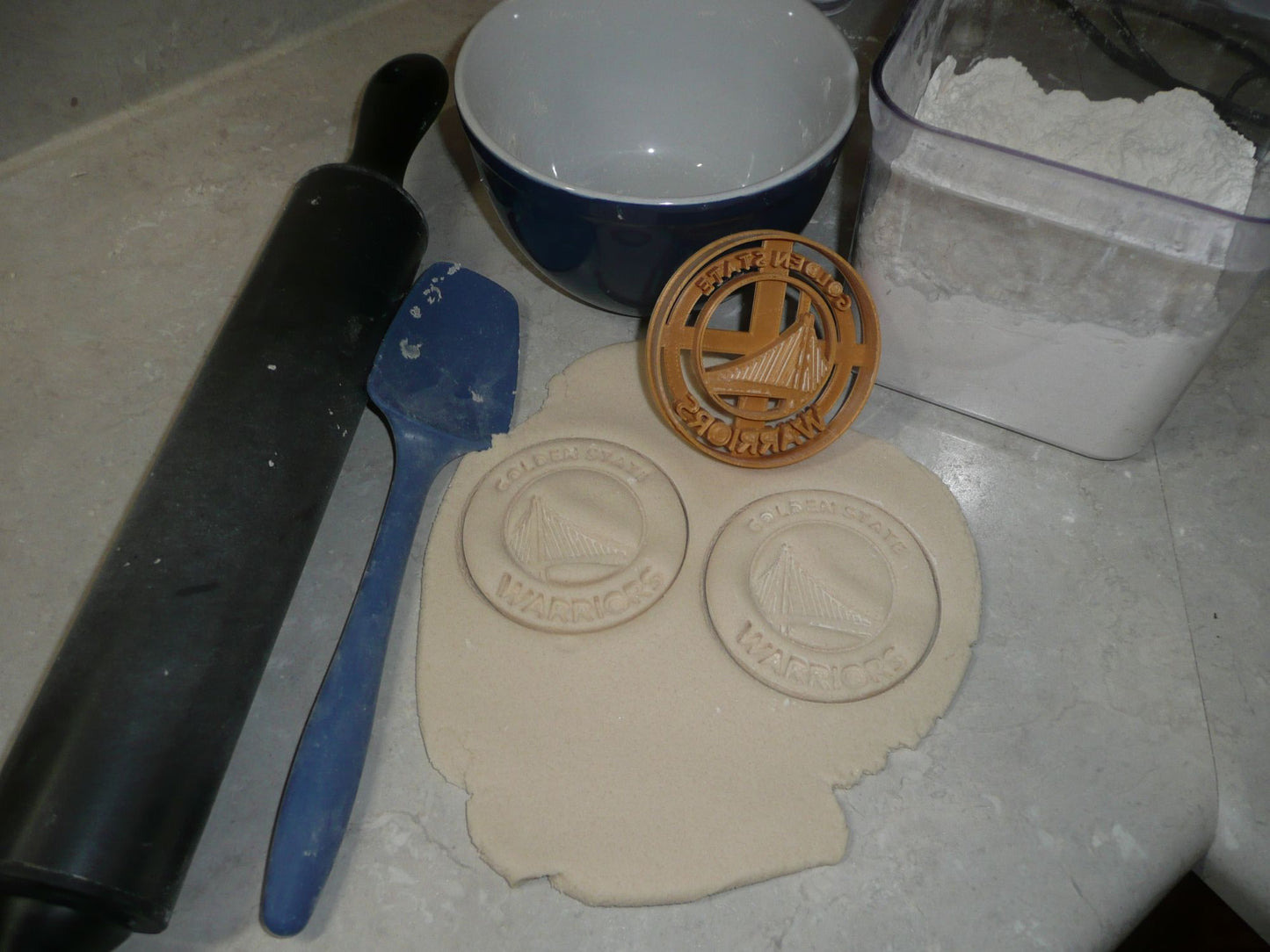 Golden State Warriors Basketball Team Cookie Cutter Made In USA PR2676