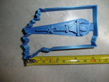 Indiana State Outline With Torch Detail Cookie Cutter Made In USA PR2736