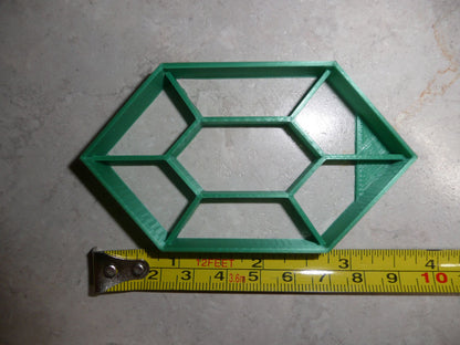 Rupee Zelda Themed Green Gemstone Cookie Cutter Made In USA PR2853