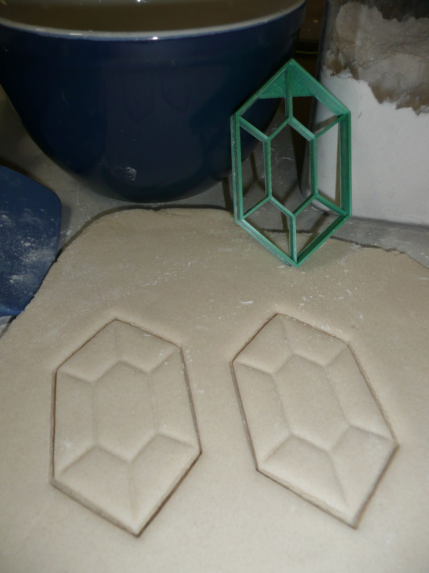 Rupee Zelda Themed Green Gemstone Cookie Cutter Made In USA PR2853