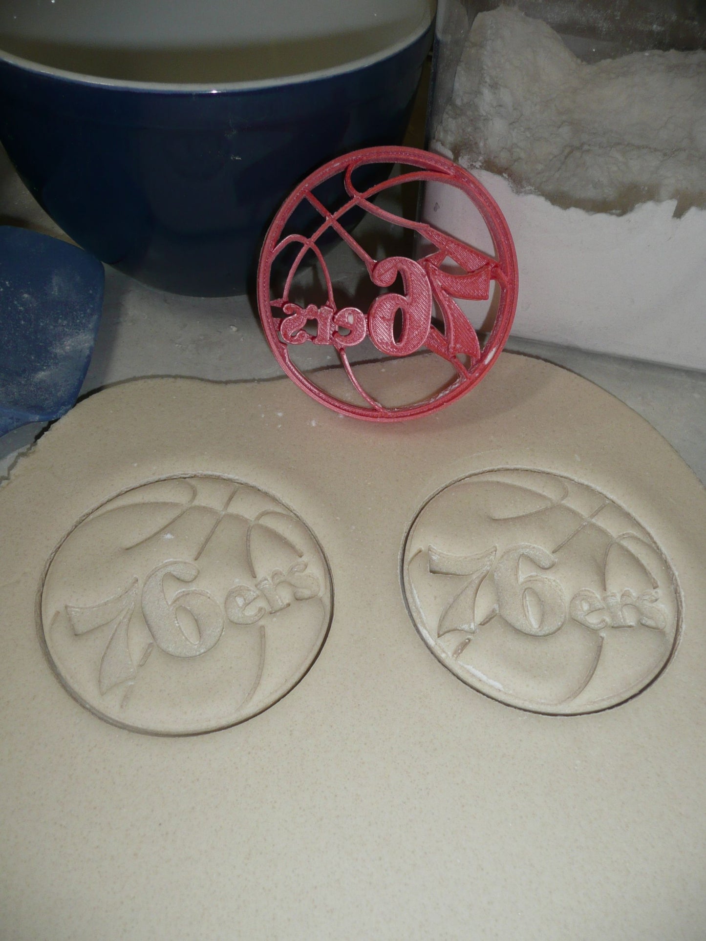 Philadelphia 76ers Basketball Team Cookie Cutter Made In USA PR2748