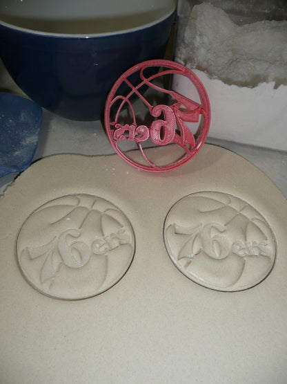 Philadelphia 76ers Basketball Team Cookie Cutter Made In USA PR2748