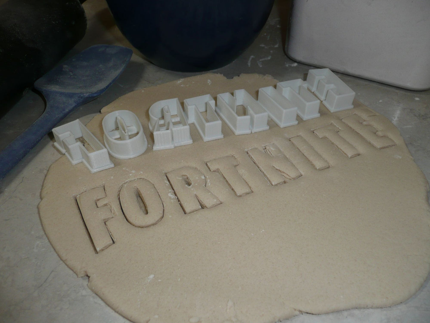 Fortnite Letters 8 piece Video Game Cookie Cutter Made In USA PR2847