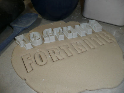 Fortnite Letters 8 piece Video Game Cookie Cutter Made In USA PR2847