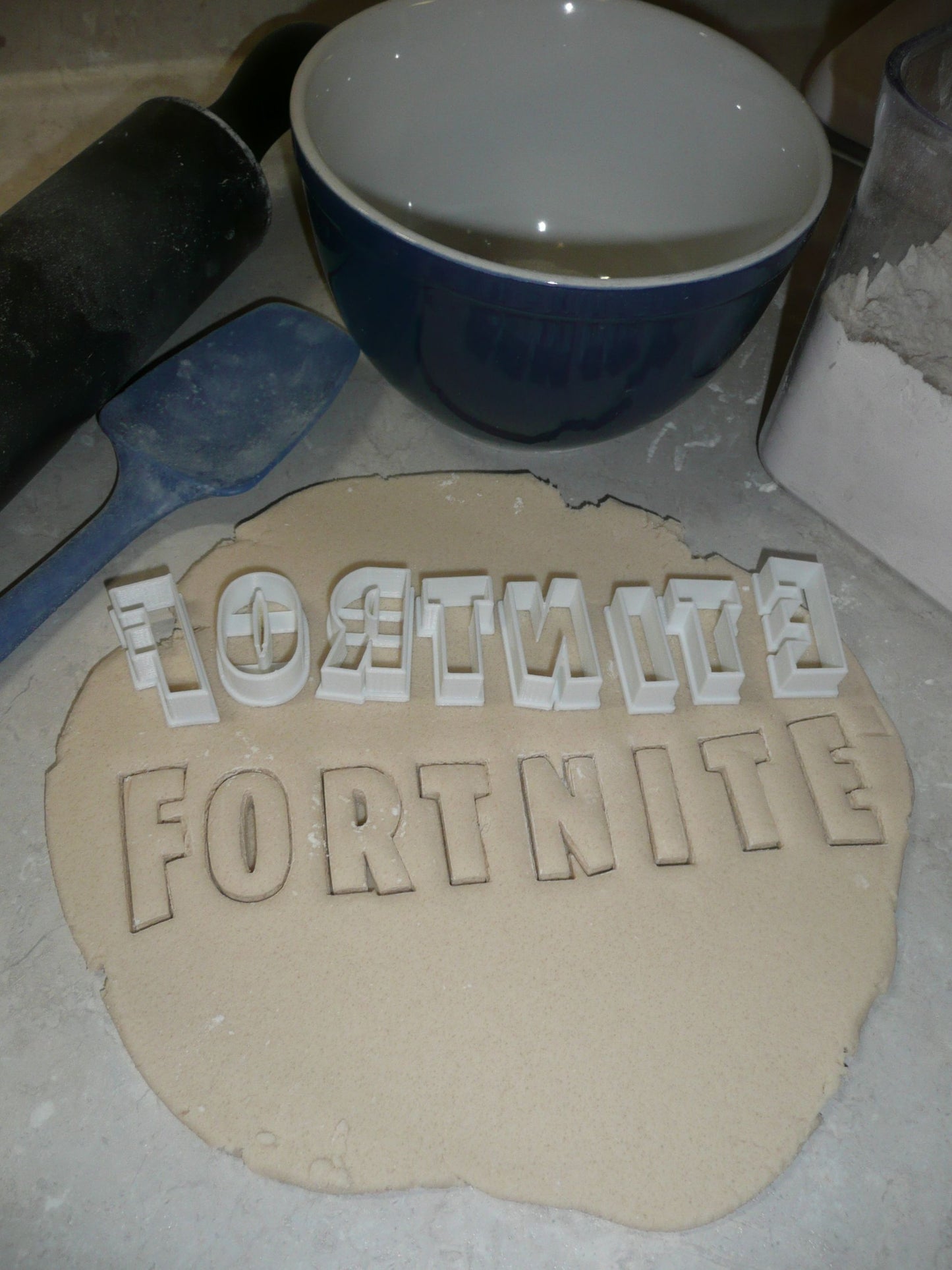Fortnite Letters 8 piece Video Game Cookie Cutter Made In USA PR2847
