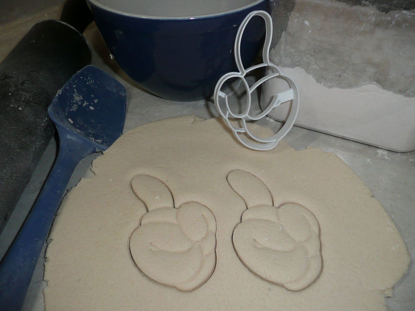 Mickey Mouse Glove Number 1 First Birthday Cookie Cutter Made In USA PR2876