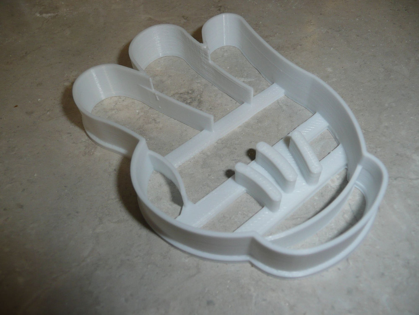 Mickey Mouse Glove Number 3 Third Birthday Cookie Cutter Made In USA PR2878