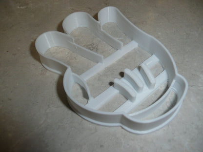Mickey Mouse Glove Number 3 Third Birthday Cookie Cutter Made In USA PR2878