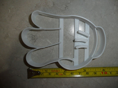 Mickey Mouse Glove Number 3 Third Birthday Cookie Cutter Made In USA PR2878