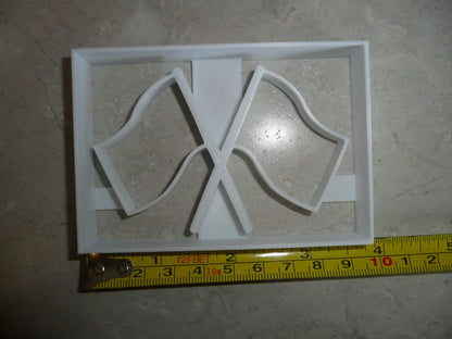 Checkered Flag Racing Finish Line Cookie Cutter Made In USA PR2894