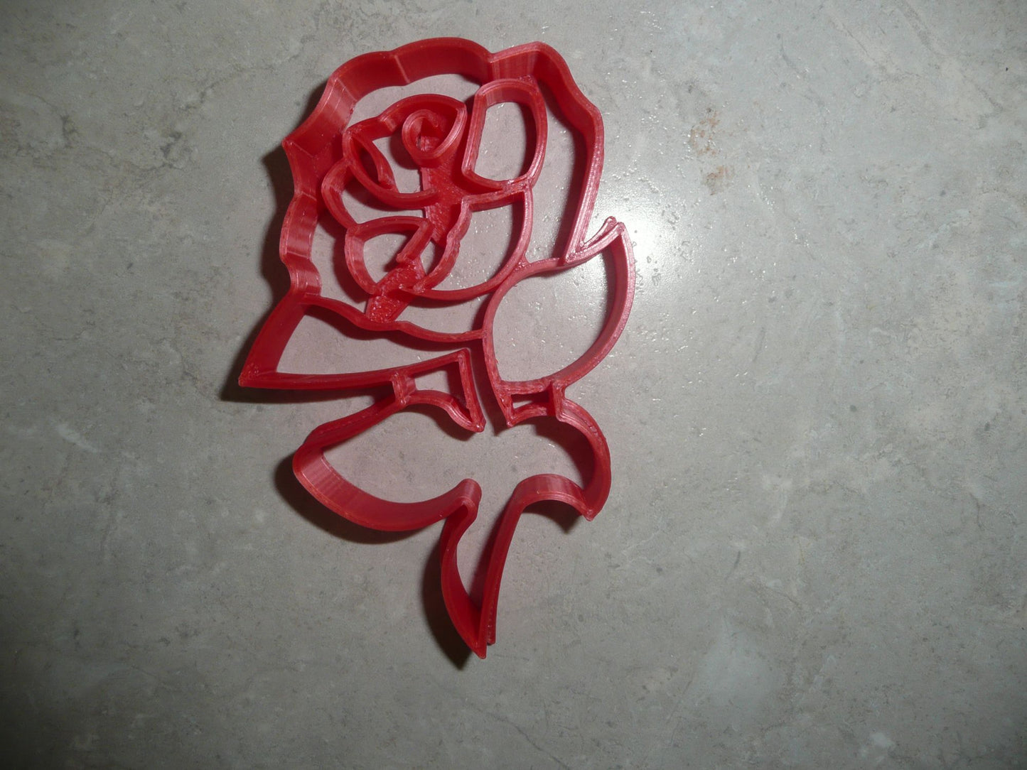 Rose With Stem Flower Plant Thorns Cookie Cutter Made In USA PR2907