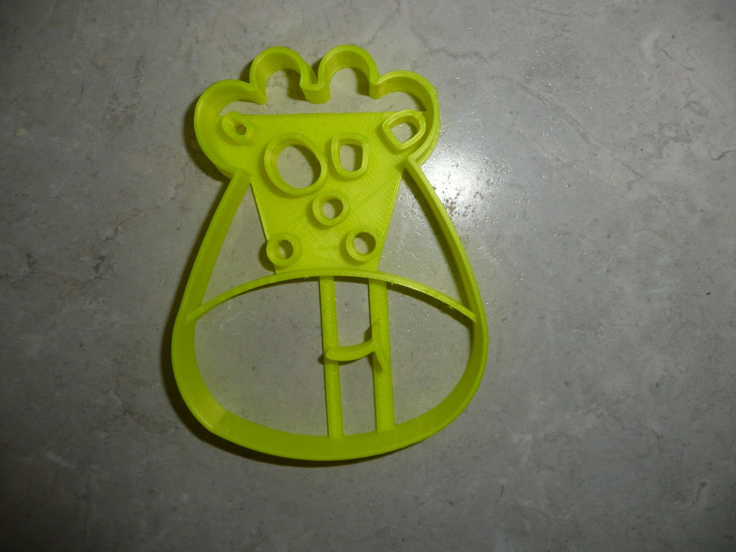 6x Giraffe Face Detail Fondant Cutter Cupcake Topper 1.75 IN USA FD2627