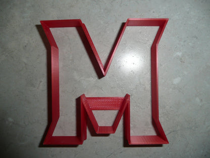 University of Maryland Terps Terrapins M Letter Cookie Cutter Made In USA PR2936