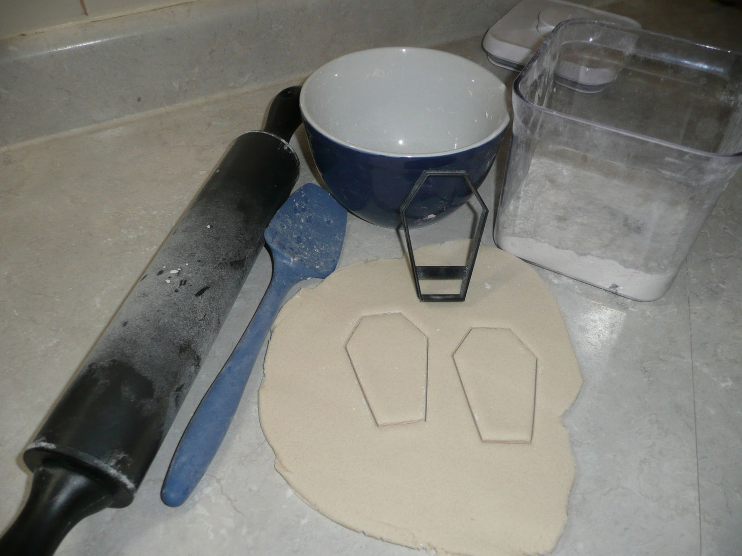 Coffin Halloween Haunted House Or Sleeping Bag Cookie Cutter Made In USA PR2945