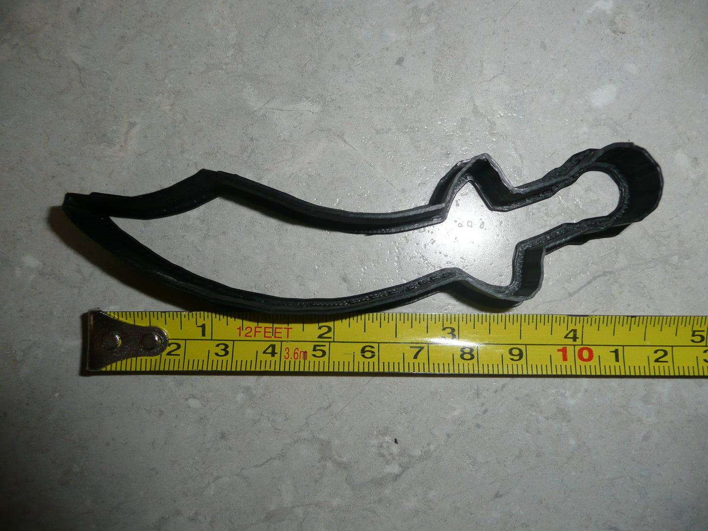 Sword Shape Pirate Blade Knife Samurai Medieval Cookie Cutter Made In USA PR2959