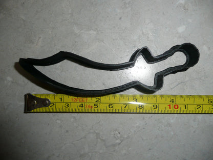 Sword Shape Pirate Blade Knife Samurai Medieval Cookie Cutter Made In USA PR2959