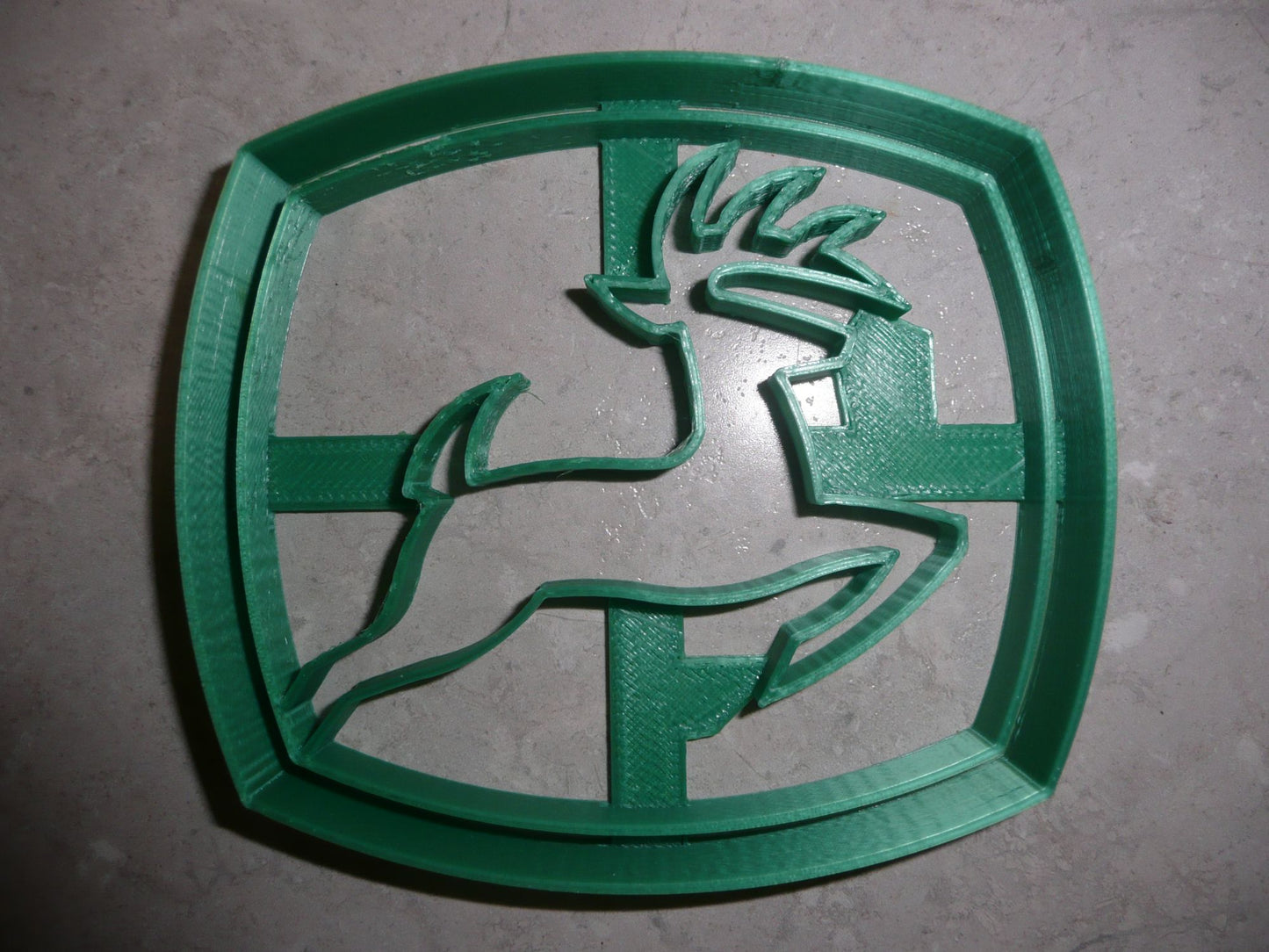 John Deere Logo Farm Tractor Heavy Equipment Cookie Cutter Made In USA PR2990