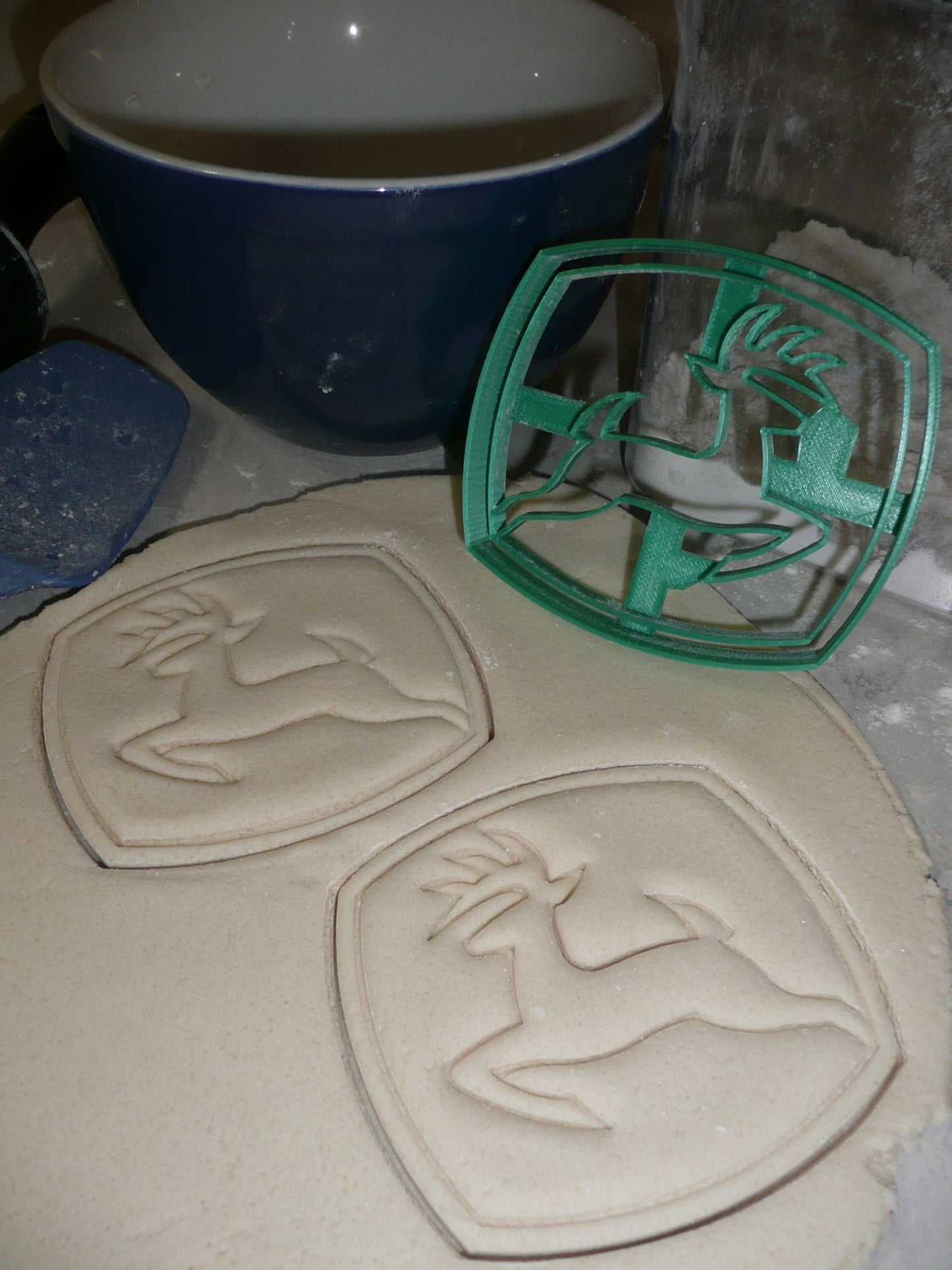 John Deere Logo Farm Tractor Heavy Equipment Cookie Cutter Made In USA PR2990