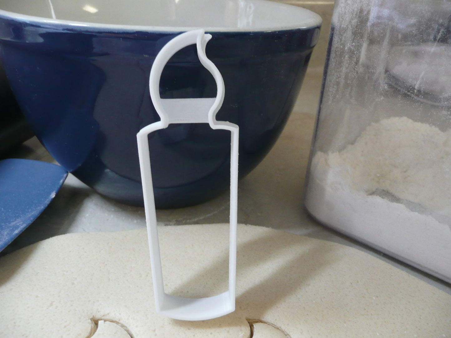 Candle Candlestick Outline Flame Light Birthday Cookie Cutter Made In USA PR2933