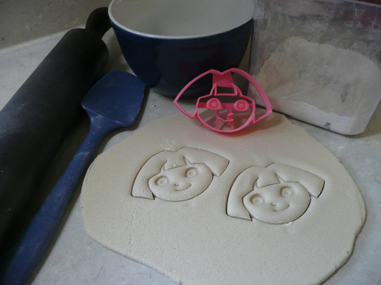 Dora The Explorer Detailed Face Kids Cartoon Cookie Cutter Made In USA PR2992