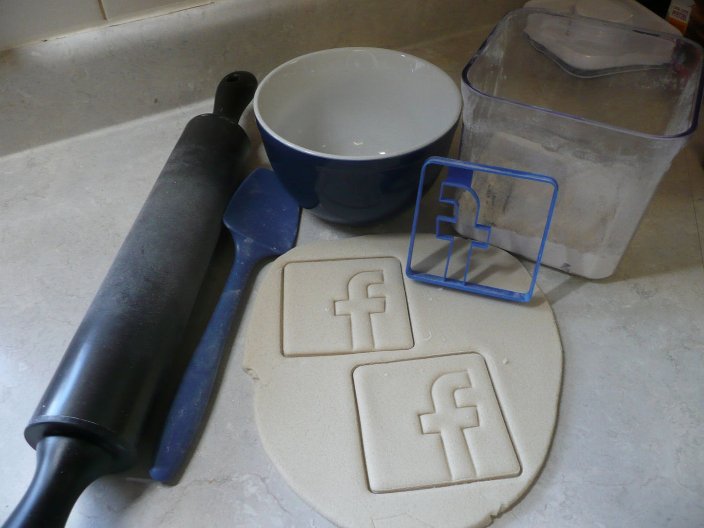 Facebook Themed F Letter Social Media Website Cookie Cutter Made In USA PR2954