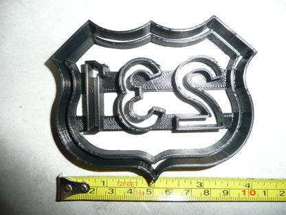 US Route 231 Sign Shield IN To FL Road Trip Cookie Cutter Made In USA PR2316