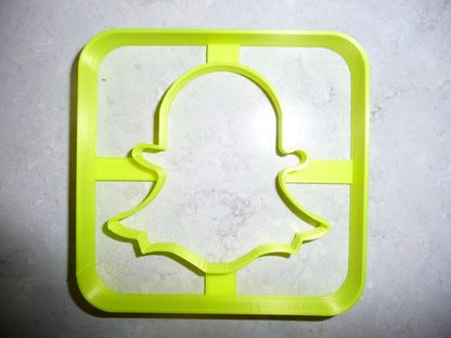 Snapchat Themed Photo Video Messaging App Cookie Cutter Made In USA PR2952