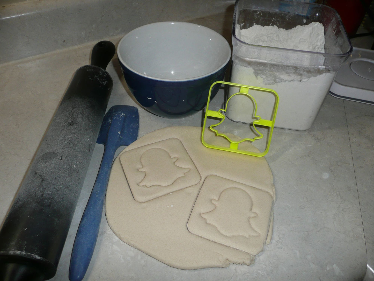 Snapchat Themed Photo Video Messaging App Cookie Cutter Made In USA PR2952