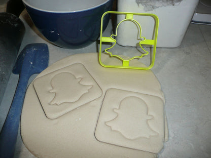 Snapchat Themed Photo Video Messaging App Cookie Cutter Made In USA PR2952