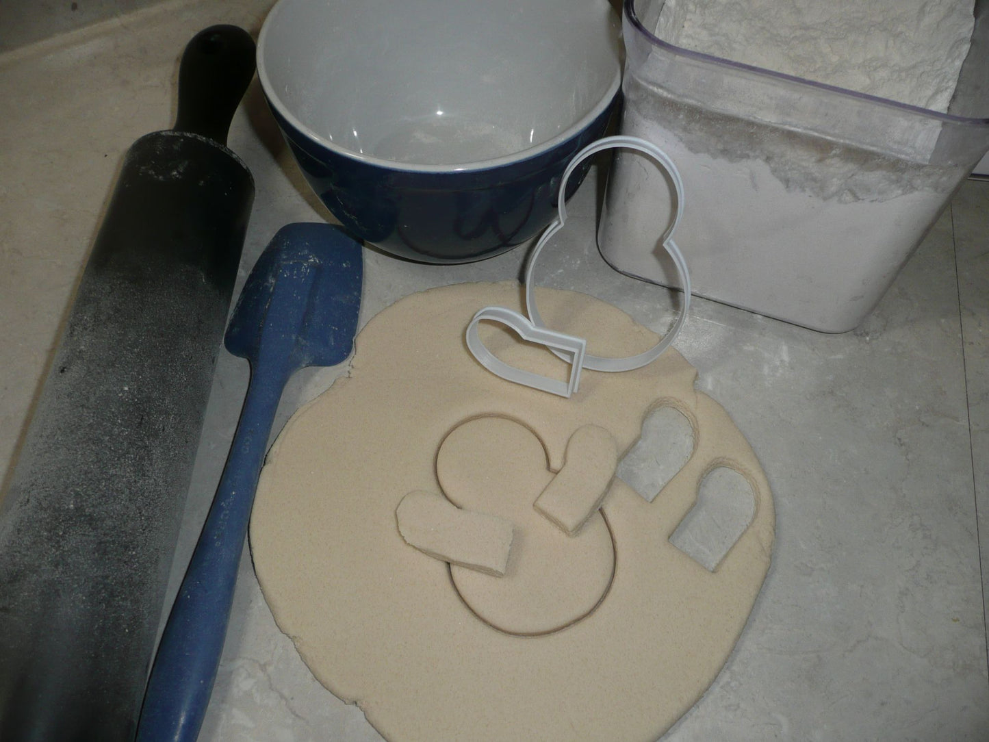 Snowman Posable Arm 2 Pieces Winter Holiday Cookie Cutter Made In USA PR2976