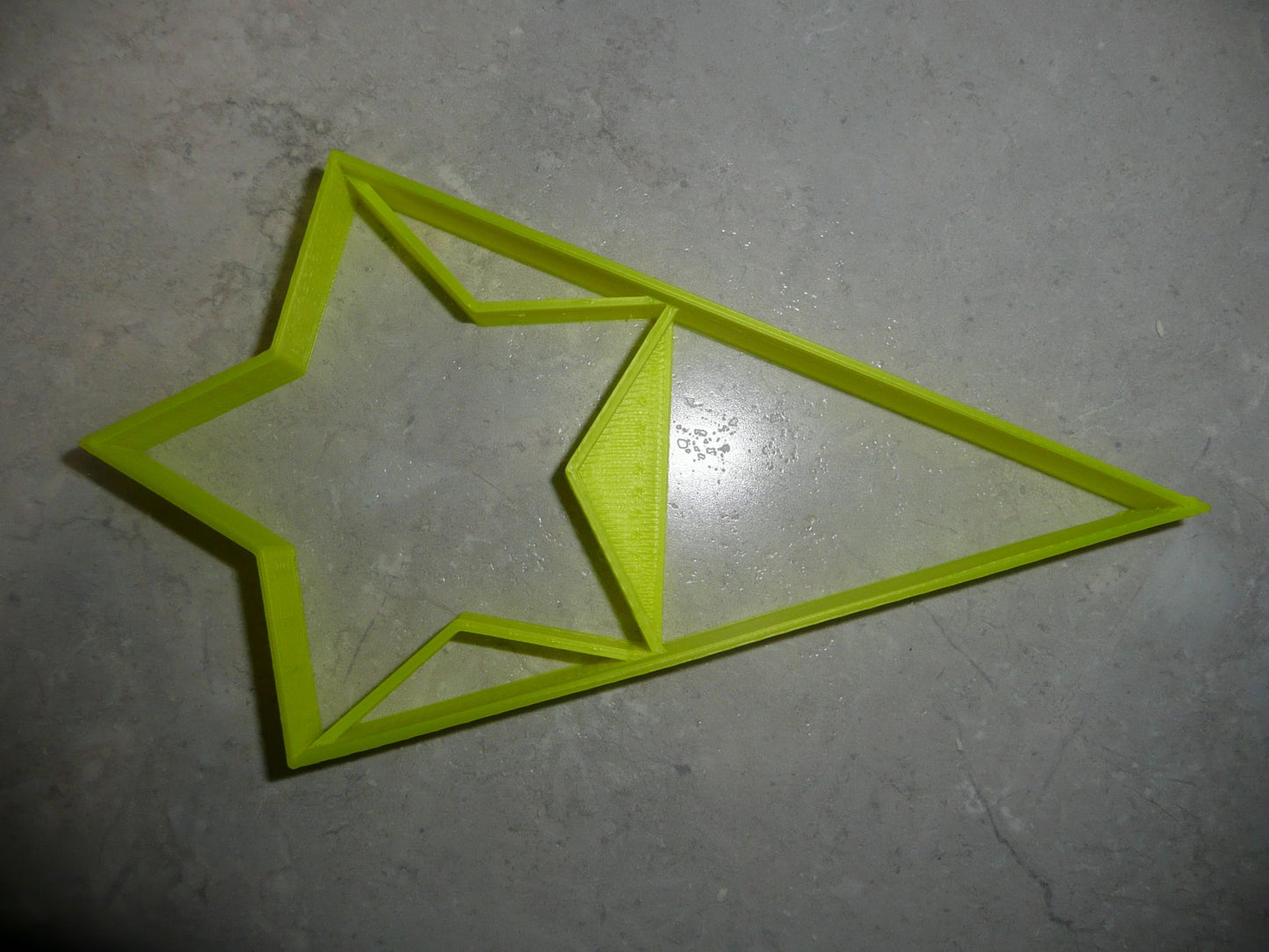 Star With Triangle Large Size Award Design Flag Cookie Cutter Made In USA PR3046