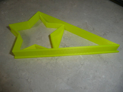 Star With Triangle Large Size Award Design Flag Cookie Cutter Made In USA PR3046