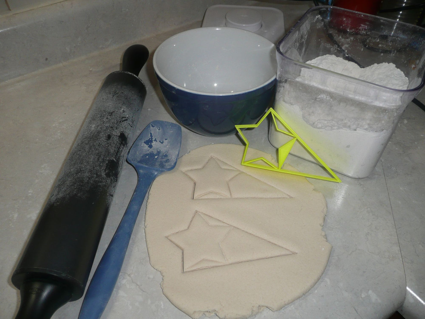 Star With Triangle Large Size Award Design Flag Cookie Cutter Made In USA PR3046