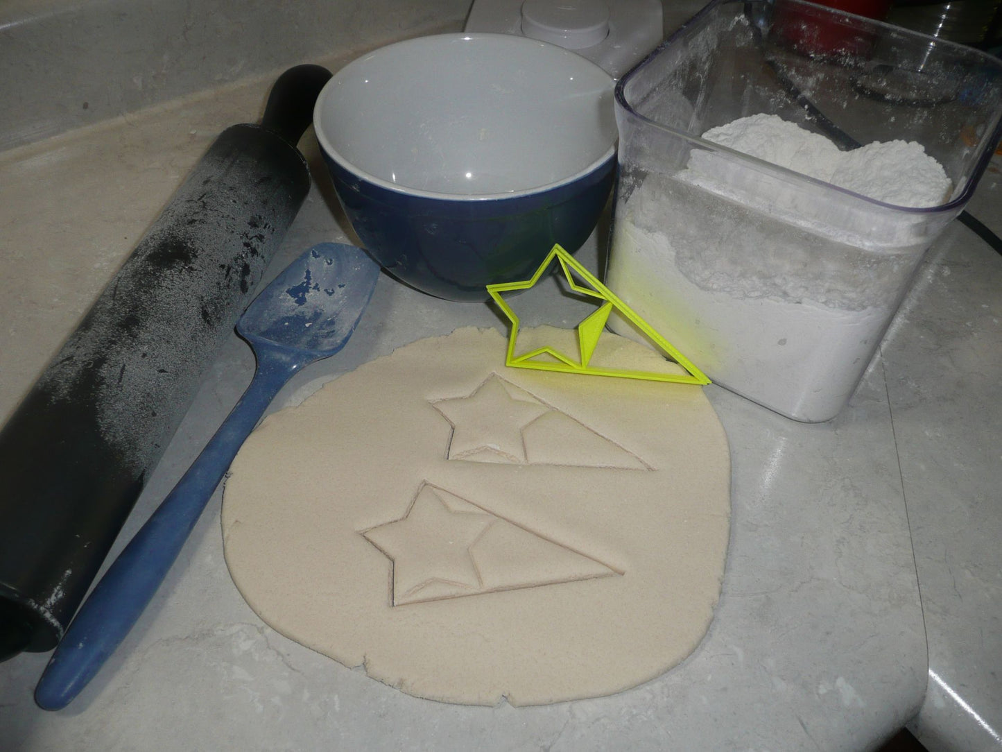 Star With Triangle Medium Design Flag Award Cookie Cutter Made In USA PR3047