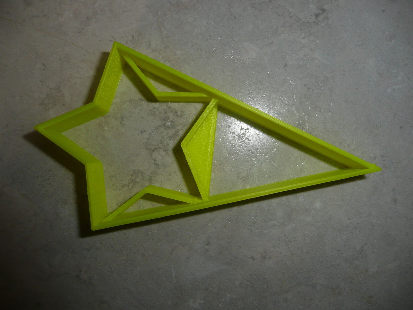 Star With Triangle Small Size Award Design Flag Cookie Cutter Made In USA PR3048