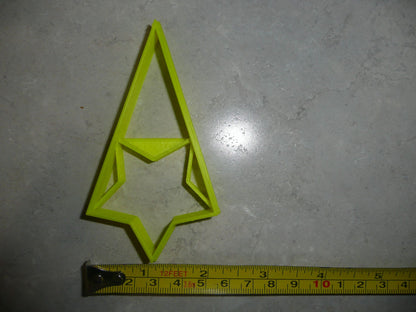 Star With Triangle Small Size Award Design Flag Cookie Cutter Made In USA PR3048