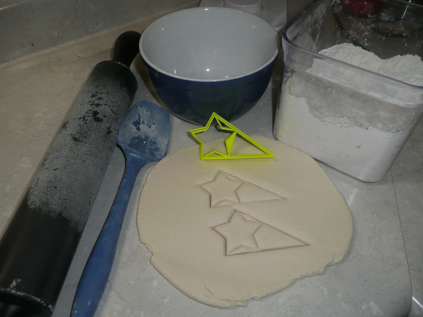 Star With Triangle Small Size Award Design Flag Cookie Cutter Made In USA PR3048
