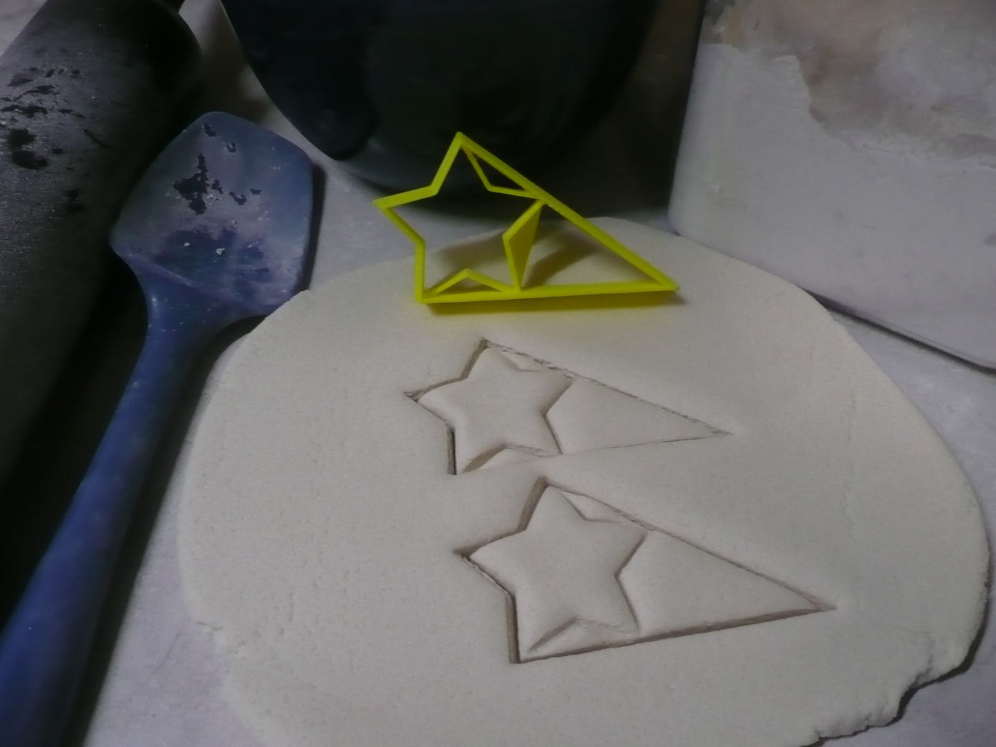 Star With Triangle Small Size Award Design Flag Cookie Cutter Made In USA PR3048