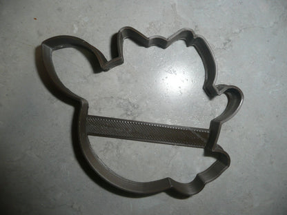Clarice Girl Reindeer Face Outline Cartoon Cookie Cutter Made In USA PR3050
