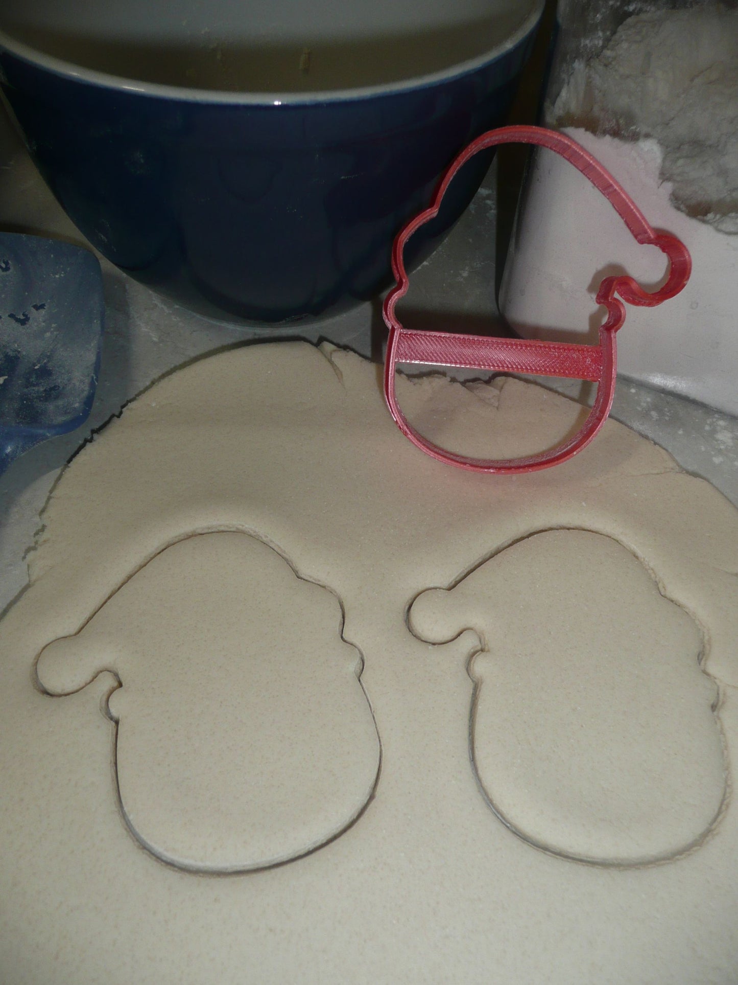 Santa Face Outline Rudolph Christmas Cartoon Cookie Cutter Made In USA PR3051