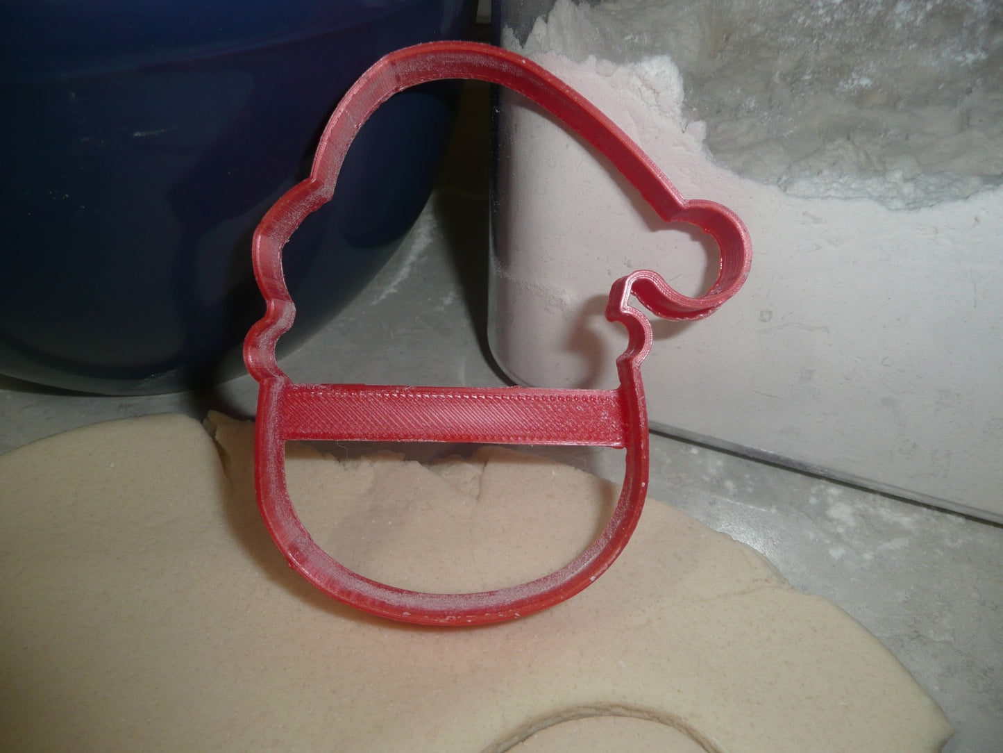 Santa Face Outline Rudolph Christmas Cartoon Cookie Cutter Made In USA PR3051